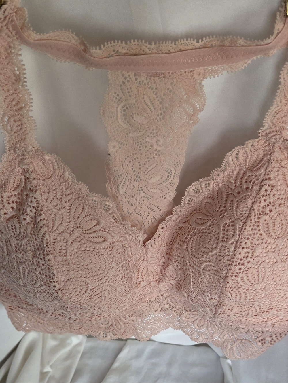 Auden Lace Bralette in Blush Pink